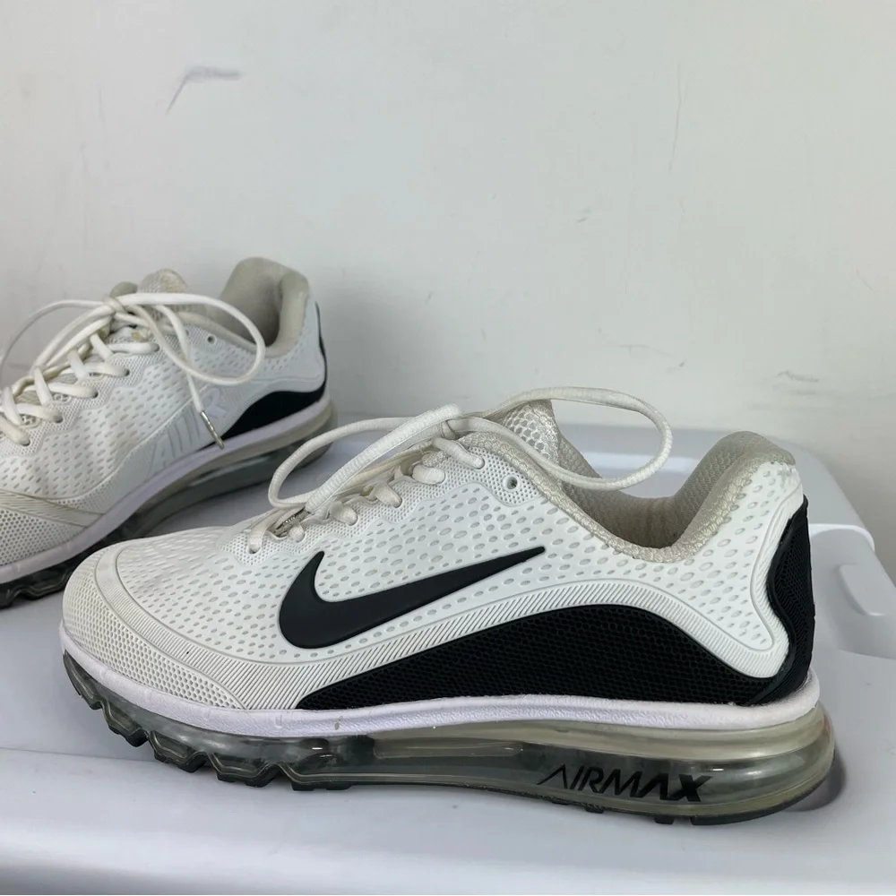 Nike Air Max 2017.5 Mens White Athletic Running Shoes Sz 10